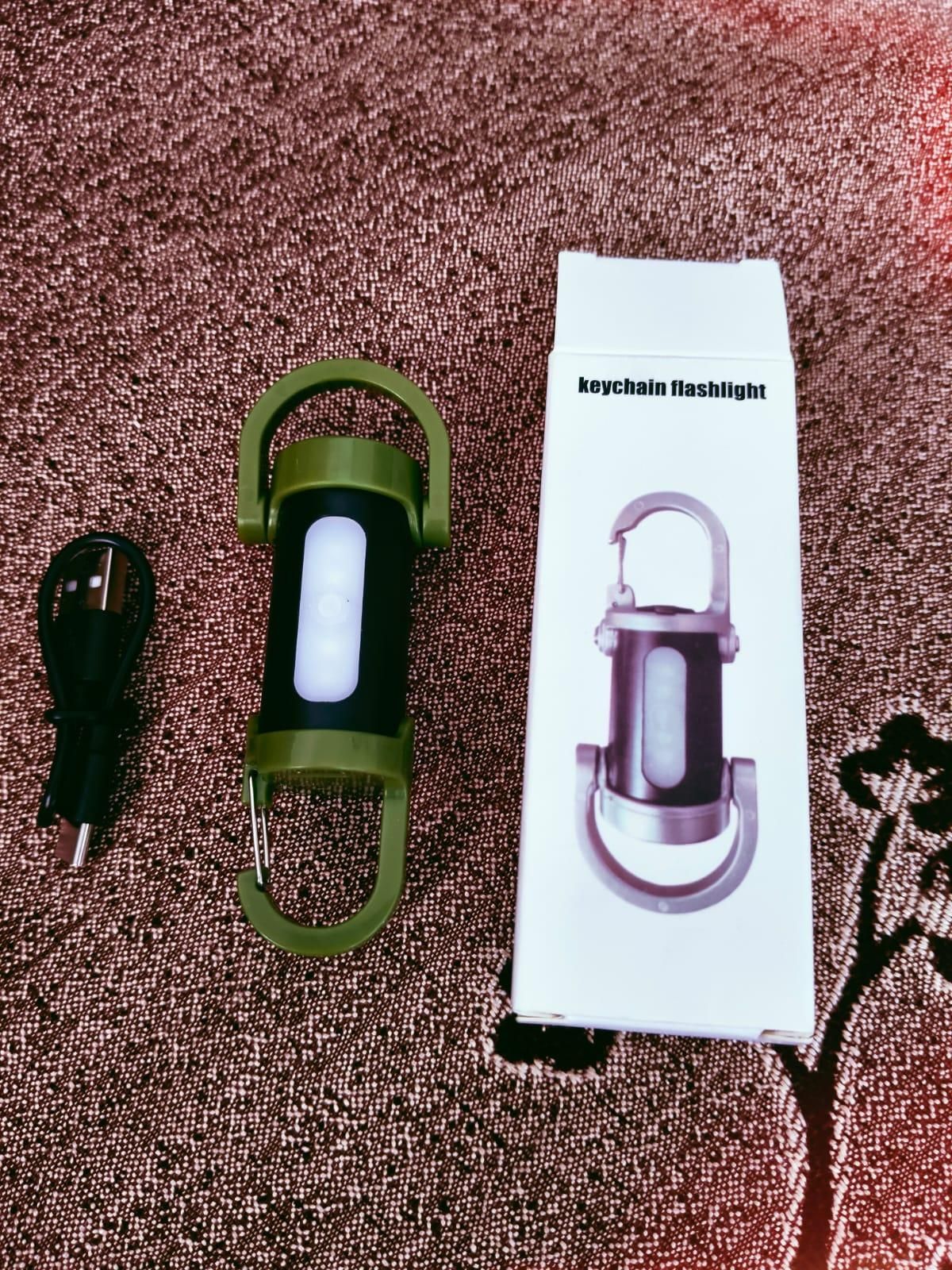 Rechargeable Keychain Flashlight.