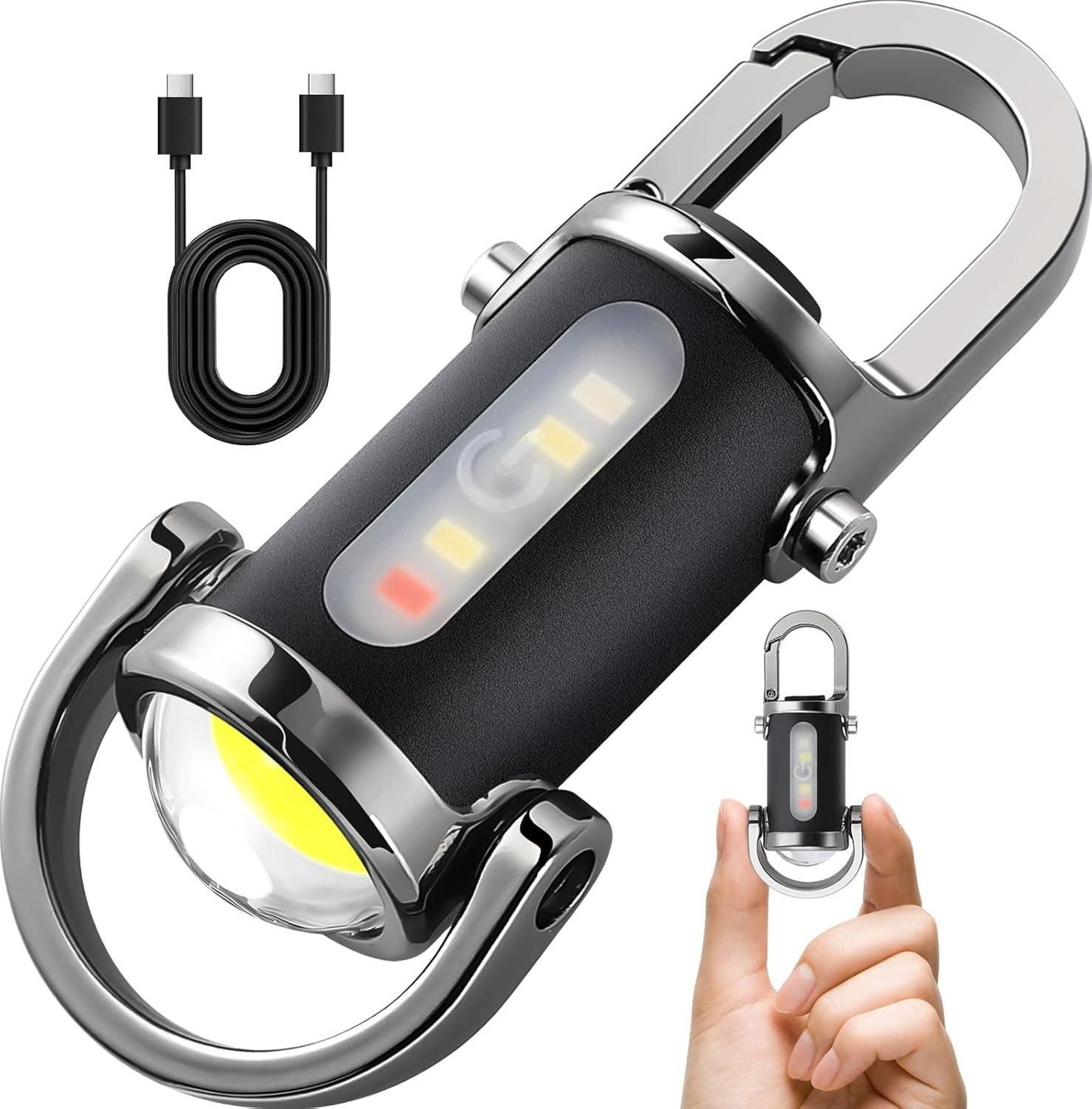 Rechargeable Keychain Flashlight.