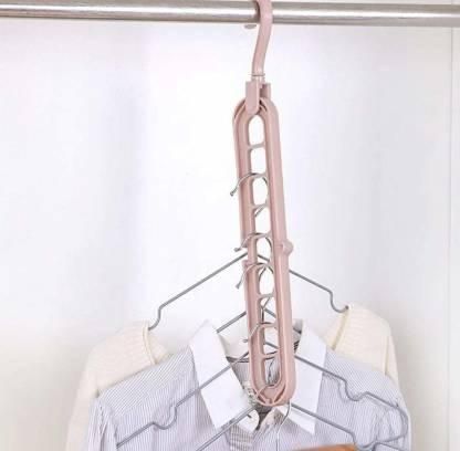 Space-Saving Hangers,(Multicolor, Pack Of 8)